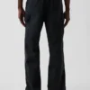 Pantaloni da carpentiere in tela ampia anni ’90 con rinforzi sulle ginocchia