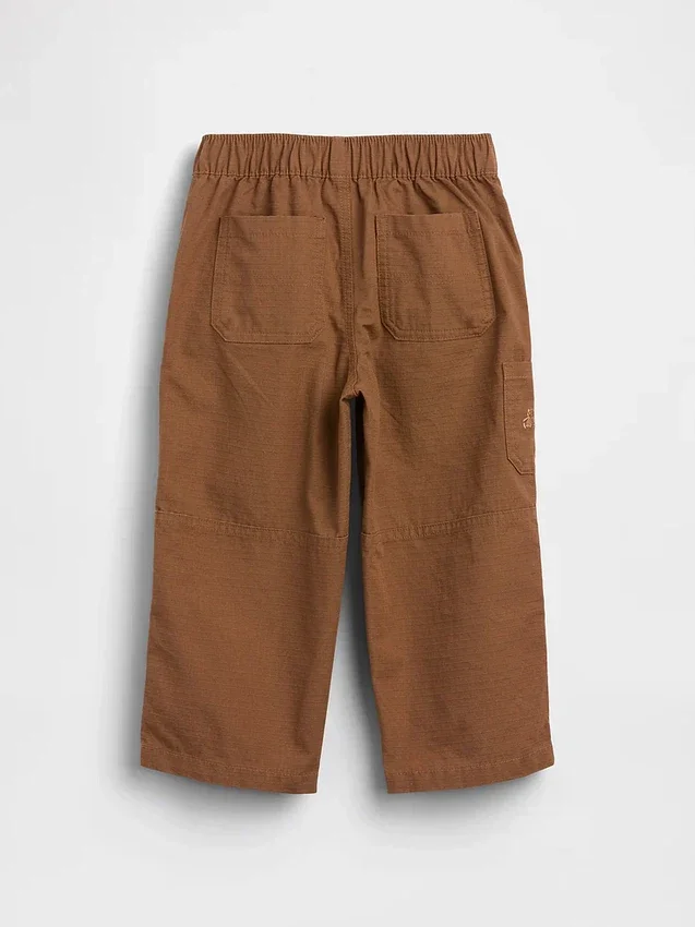 Pantaloni da carpentiere larghi con doppio rinforzo sulle ginocchia, da infilare, per bambini piccoli