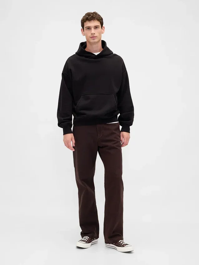 Pantaloni da carpentiere larghi in tela stile anni '90