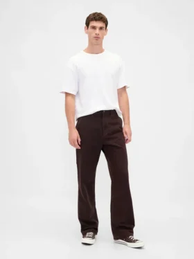 Pantaloni da carpentiere larghi in tela stile anni ’90