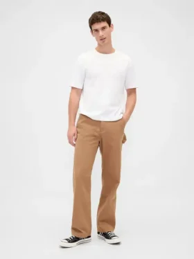 Pantaloni da carpentiere larghi in tela stile anni ’90