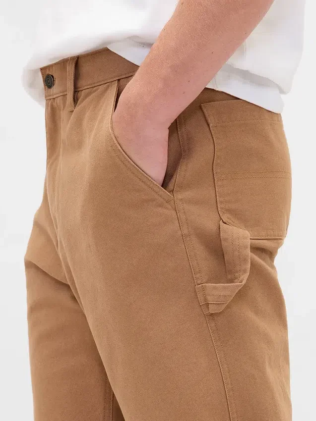 Pantaloni da carpentiere larghi in tela stile anni '90