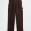 Pantaloni da carpentiere larghi in tela stile anni '90