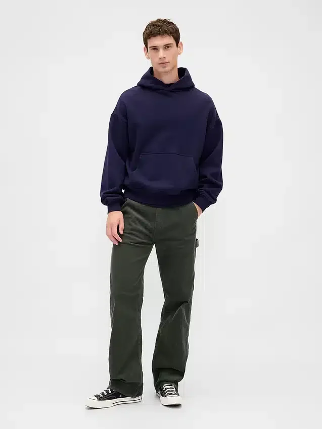 Pantaloni da carpentiere larghi in velluto a coste stile anni '90