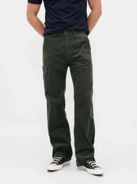 Pantaloni da carpentiere larghi in velluto a coste stile anni ’90