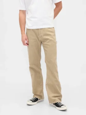 Pantaloni da carpentiere larghi in velluto a coste stile anni ’90