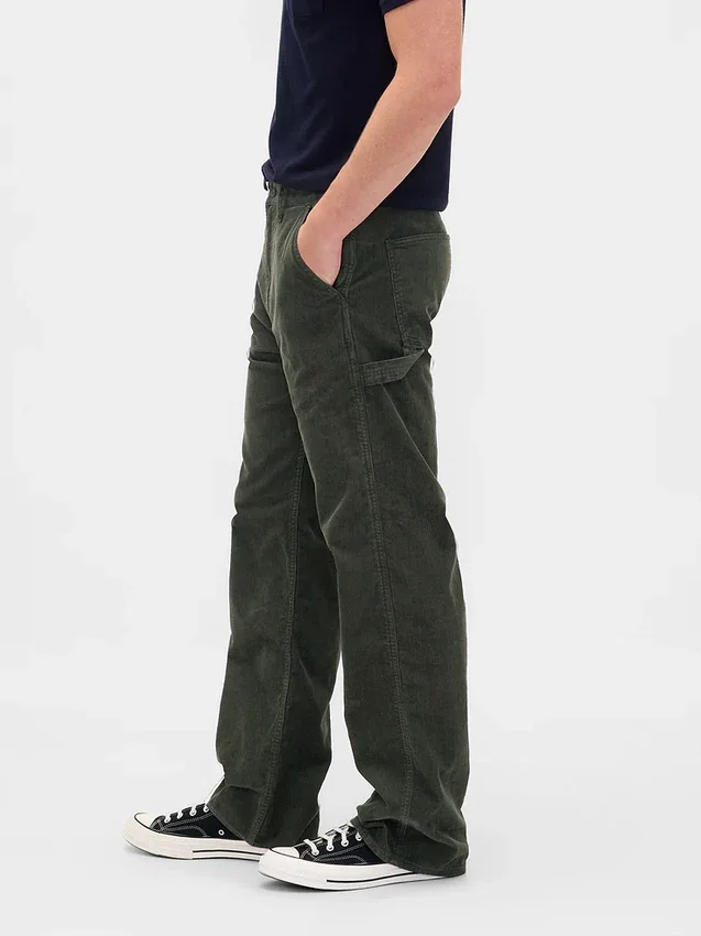 Pantaloni da carpentiere larghi in velluto a coste stile anni '90