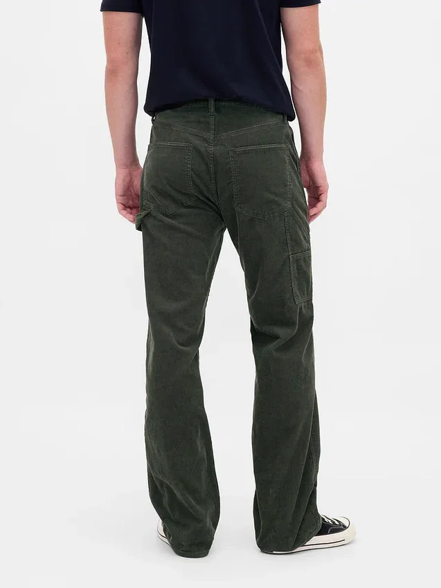 Pantaloni da carpentiere larghi in velluto a coste stile anni '90