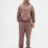 Pantaloni da ginnastica da adulto in tessuto pesante con logo, vestibilità comoda