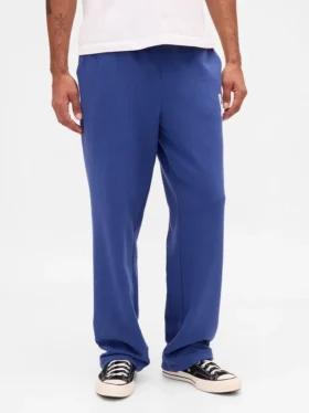 Pantaloni da ginnastica da adulto in tessuto pesante con logo, vestibilità comoda
