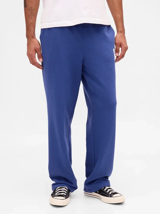 Pantaloni da ginnastica da adulto in tessuto pesante con logo, vestibilità comoda