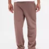 Pantaloni da ginnastica da adulto in tessuto pesante con logo, vestibilità comoda