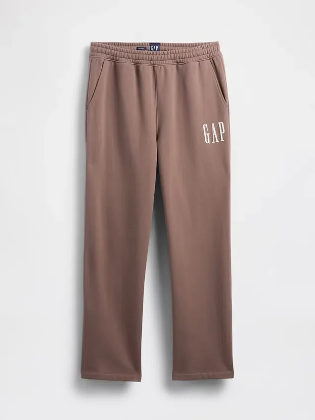 Pantaloni da ginnastica da adulto in tessuto pesante con logo, vestibilità comoda