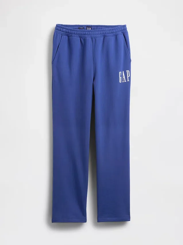 Pantaloni da ginnastica da adulto in tessuto pesante con logo, vestibilità comoda