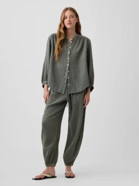 Pantaloni da jogging comodi in garza di cotone