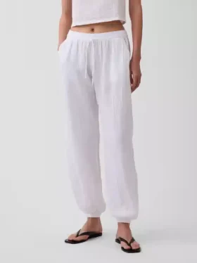 Pantaloni da jogging comodi in garza di cotone