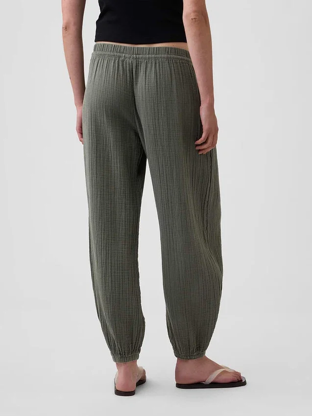Pantaloni da jogging comodi in garza di cotone