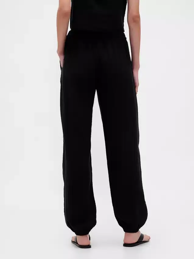 Pantaloni da jogging comodi in garza di cotone