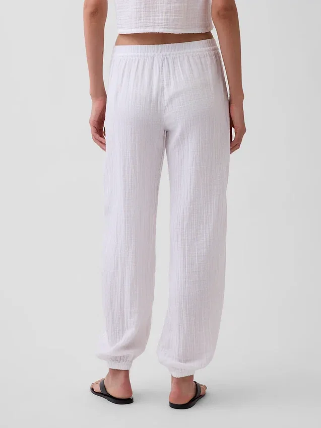 Pantaloni da jogging comodi in garza di cotone