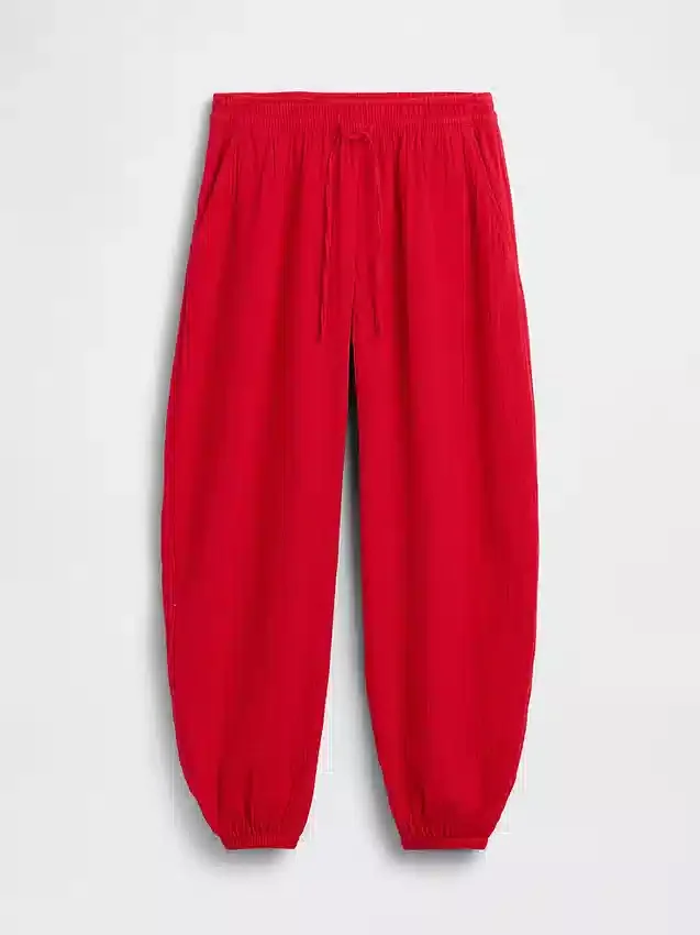 Pantaloni da jogging comodi in garza di cotone
