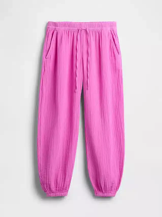 Pantaloni da jogging comodi in garza di cotone