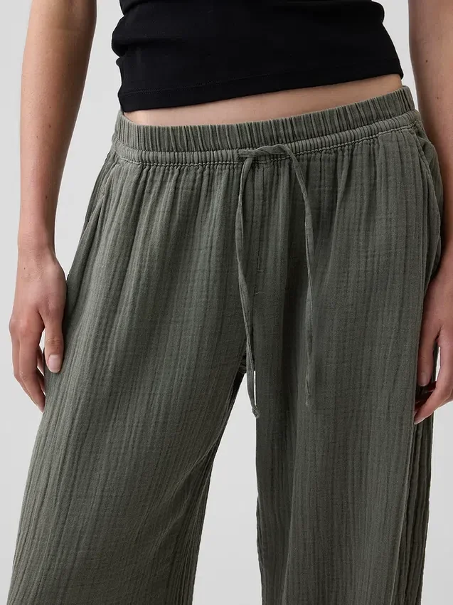 Pantaloni da jogging comodi in garza di cotone
