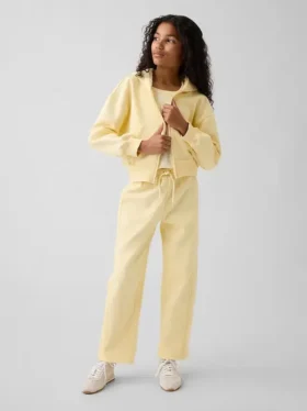 Pantaloni da jogging da bambino Vintagesoft dal taglio ampio con bordi in pizzo