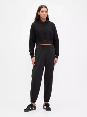 Pantaloni da jogging GapFit Tech a vita alta con orlo con cerniera