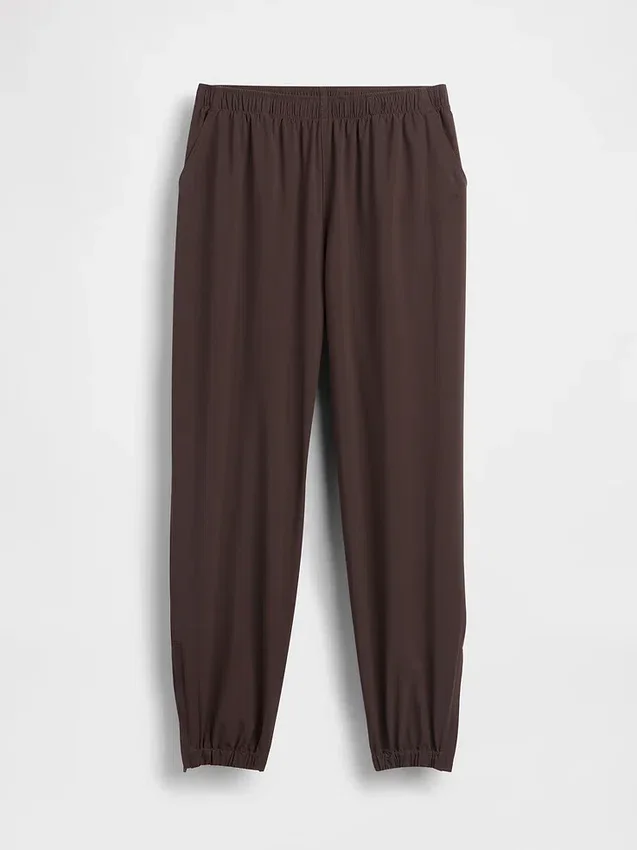 Pantaloni da jogging GapFit Tech a vita alta con orlo con cerniera