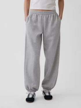 Pantaloni da jogging larghi a vita media in tessuto Vintagesoft