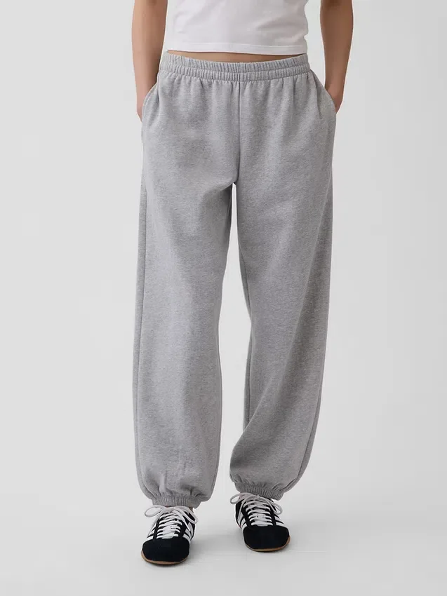 Pantaloni da jogging larghi a vita media in tessuto Vintagesoft