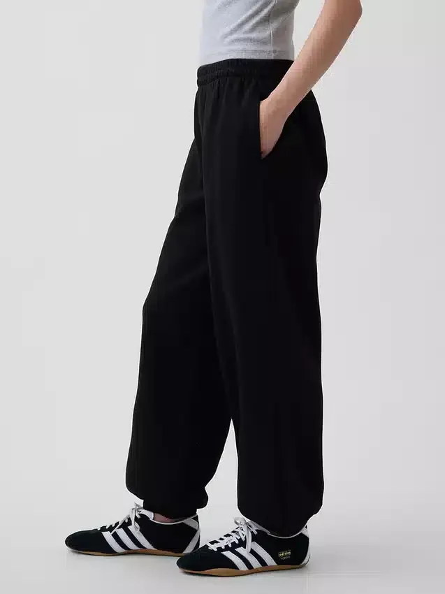 Pantaloni da jogging larghi a vita media in tessuto Vintagesoft