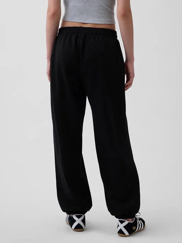 Pantaloni da jogging larghi a vita media in tessuto Vintagesoft