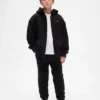 Pantaloni da jogging larghi da bambino con fodera in sherpa