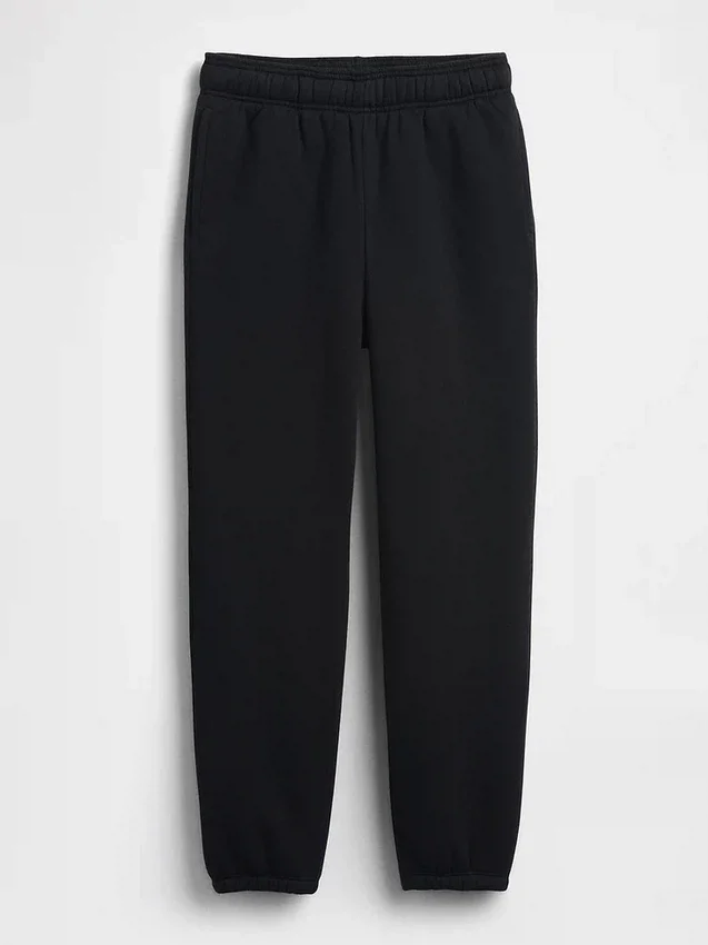 Pantaloni da jogging larghi da bambino con fodera in sherpa