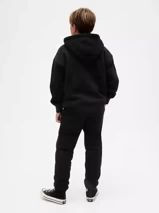Pantaloni da jogging larghi da bambino con fodera in sherpa