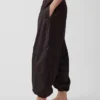 Pantaloni da jogging larghi e comodi in popeline di cotone biologico