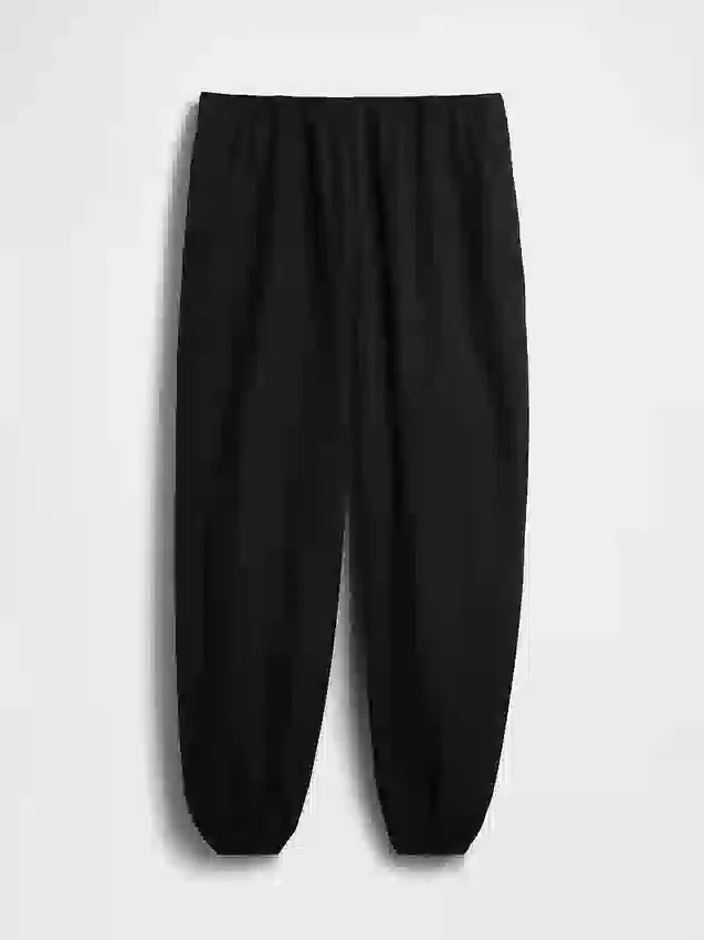 Pantaloni da jogging larghi e comodi in popeline di cotone biologico