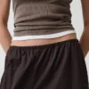 Pantaloni da jogging larghi e comodi in popeline di cotone biologico
