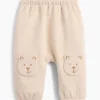 Pantaloni da jogging per neonati Vintagesoft con toppe Brannan Bear sulle ginocchia