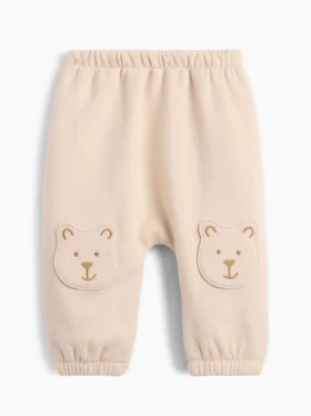 Pantaloni da jogging per neonati Vintagesoft con toppe Brannan Bear sulle ginocchia