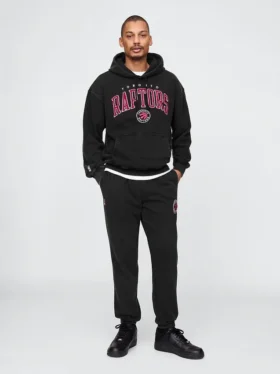 Pantaloni da jogging pesanti con logo NBA Toronto Raptors