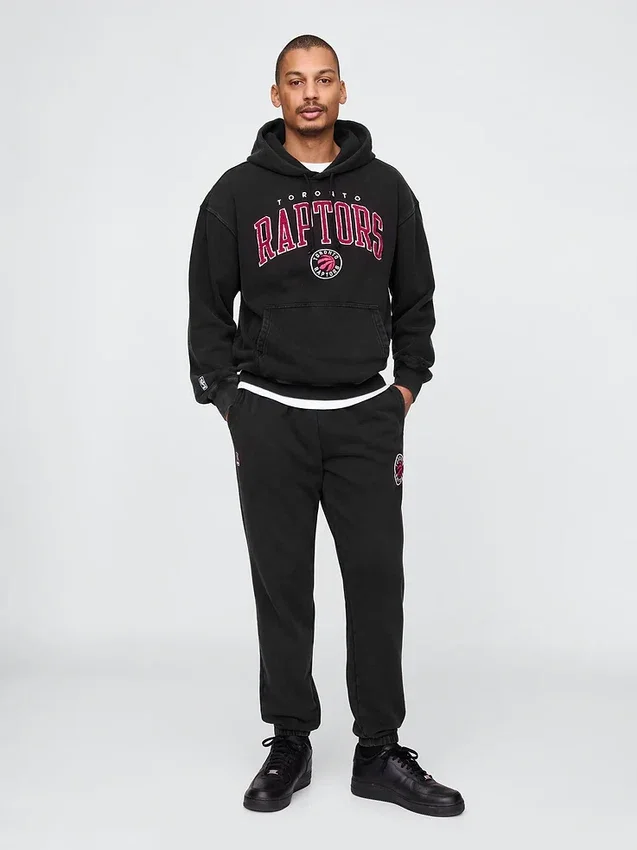 Pantaloni da jogging pesanti con logo NBA Toronto Raptors