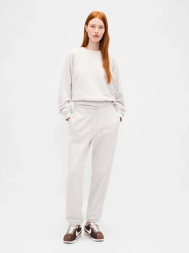 Pantaloni da jogging slim in felpa francese pesante