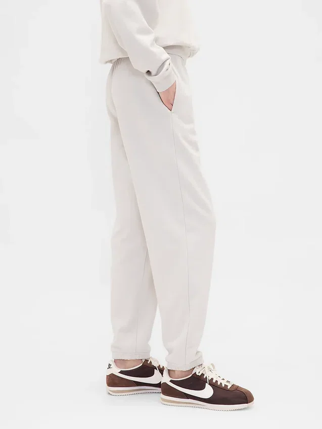 Pantaloni da jogging slim in felpa francese pesante
