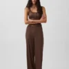 Pantaloni da pigiama a gamba larga con mini coste