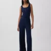 Pantaloni da pigiama a gamba larga con mini coste