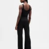 Pantaloni da pigiama a gamba larga con mini coste