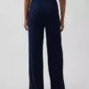 Pantaloni da pigiama a gamba larga con mini coste