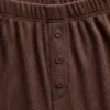 Pantaloni da pigiama a gamba larga con mini coste